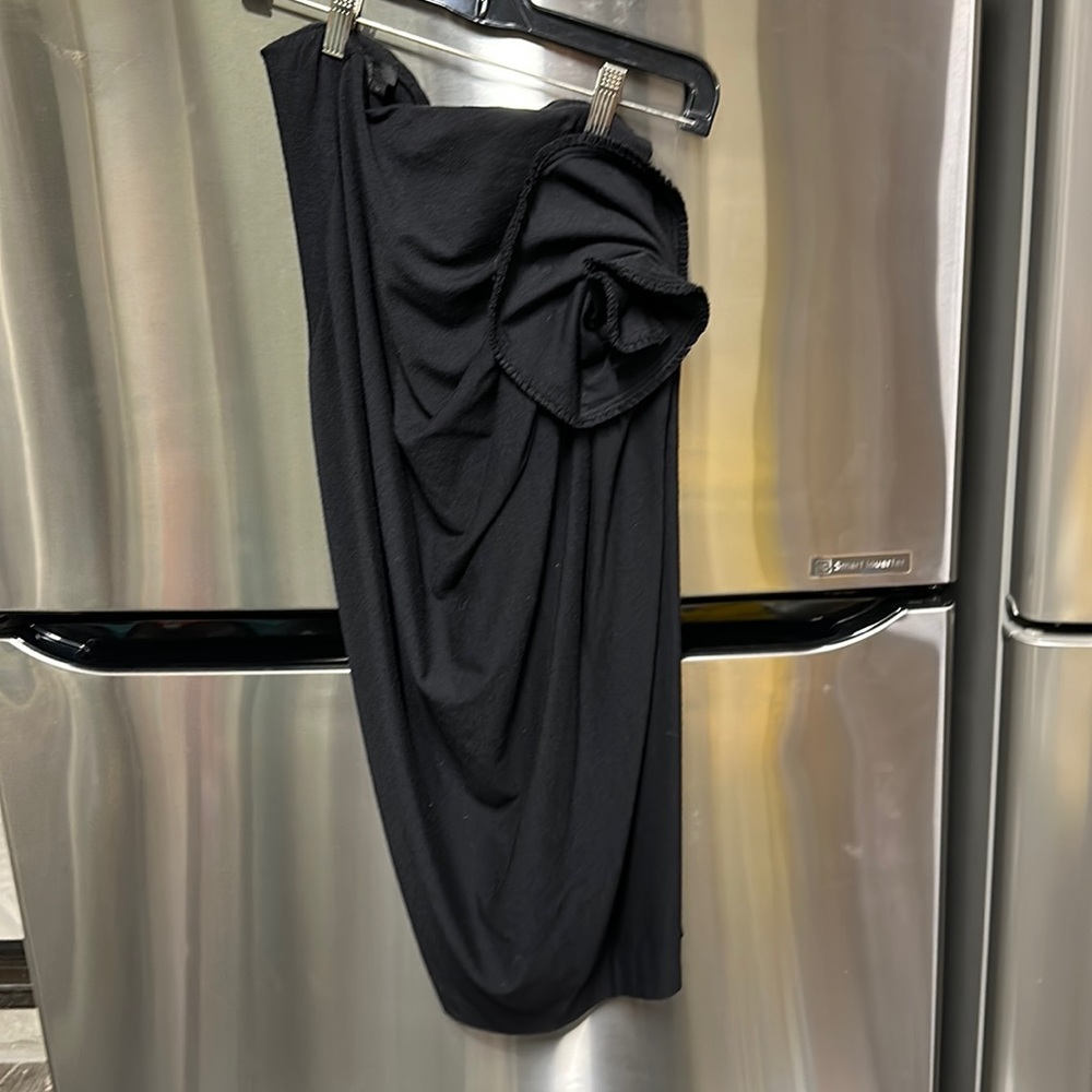 Donna Karan stretch Shirred skirt